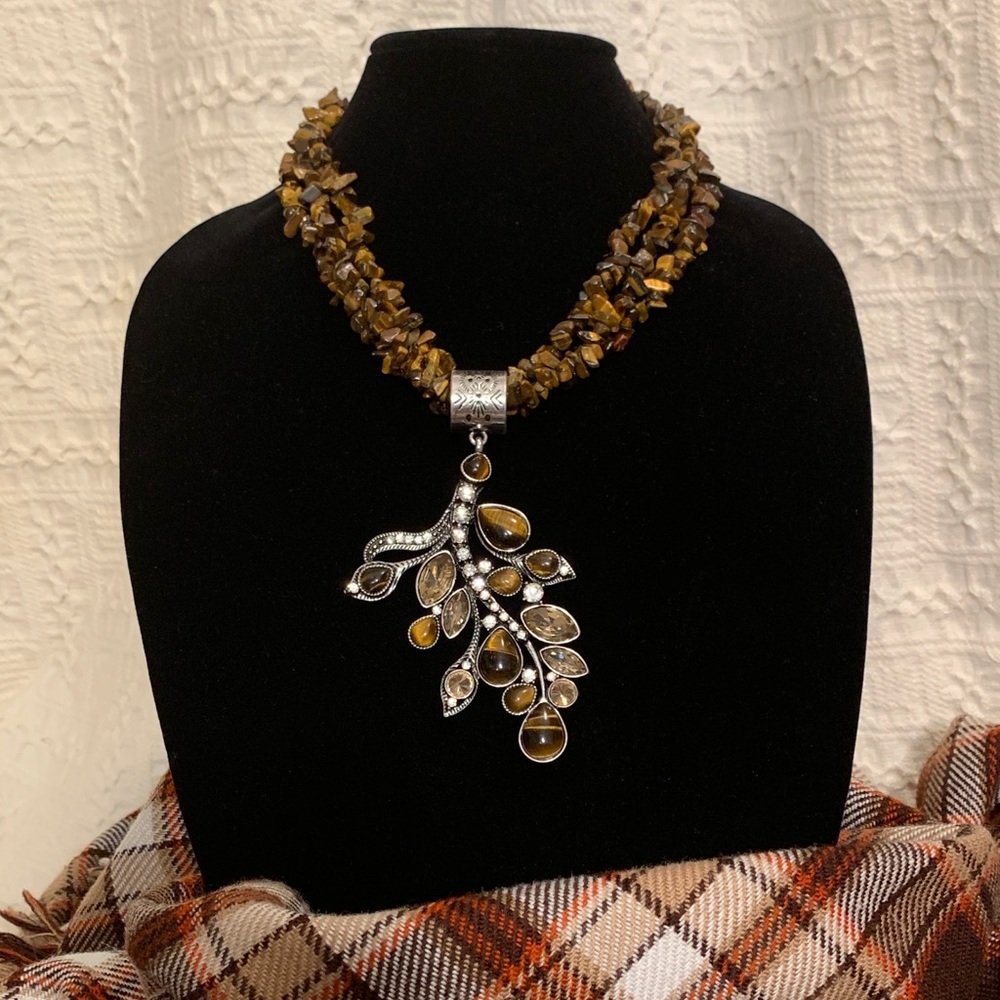 Tiger’s Eye Necklace with Pendant